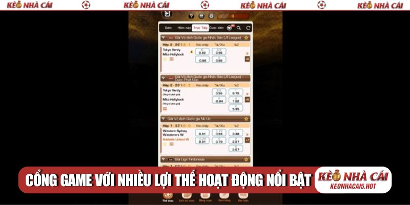 Cổng game với nhiều lợi thế hoạt động nổi bật