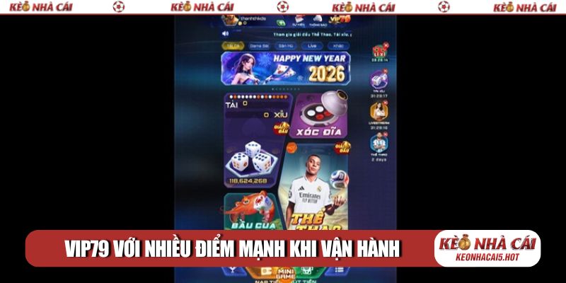 VIP79 với nhiều điểm mạnh khi vận hành